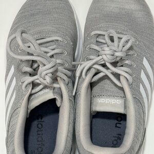 Adidas Cloud foam Light Gray Running Shoes